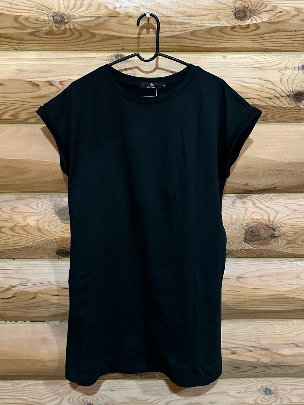 Classic Black Short Sleeve Tunic Dress